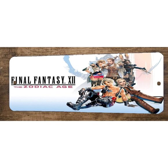 FFXII Final Fantasy 12 Zodiac Age Video Game 4x12 Metal Wall Marquee Banner Sign - Picture 1 of 1
